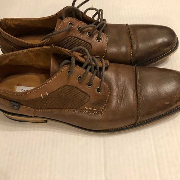 steve Madden men\'s leather Oxford dress shoes  size: 9.5 main image 8